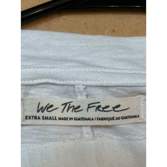 We The Free Women's XS Long Sleeve Pullover Round Neck Sheer T Shirt - Picture 2 of 7